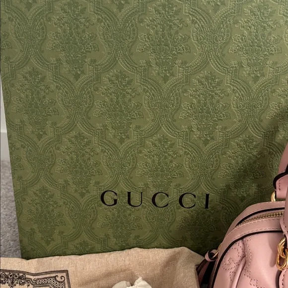 Gucci Pink Quilted Satchel Bag - Picture 4 of 9